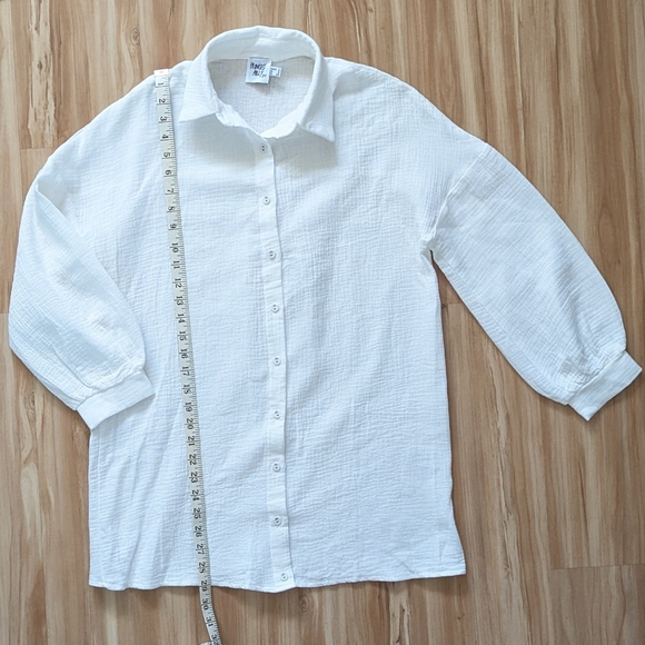 Princess Polly Sienna Button-Down White Shirt - Picture 2 of 9